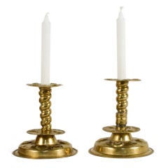 Pair of Baroque Candelholders