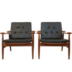 Pair of "Spade Chairs" by Finn Juhl