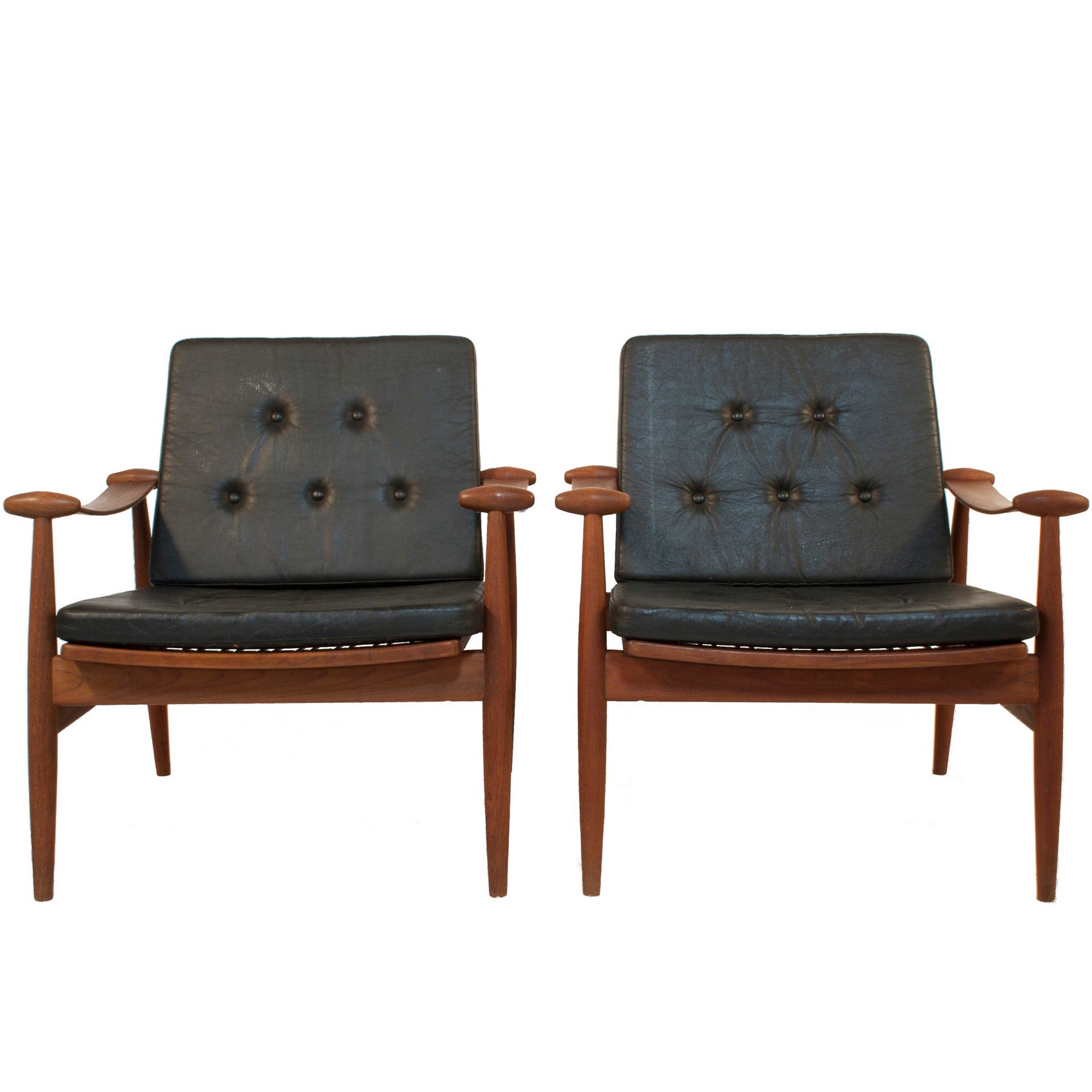 Pair of "Spade Chairs" by Finn Juhl For Sale
