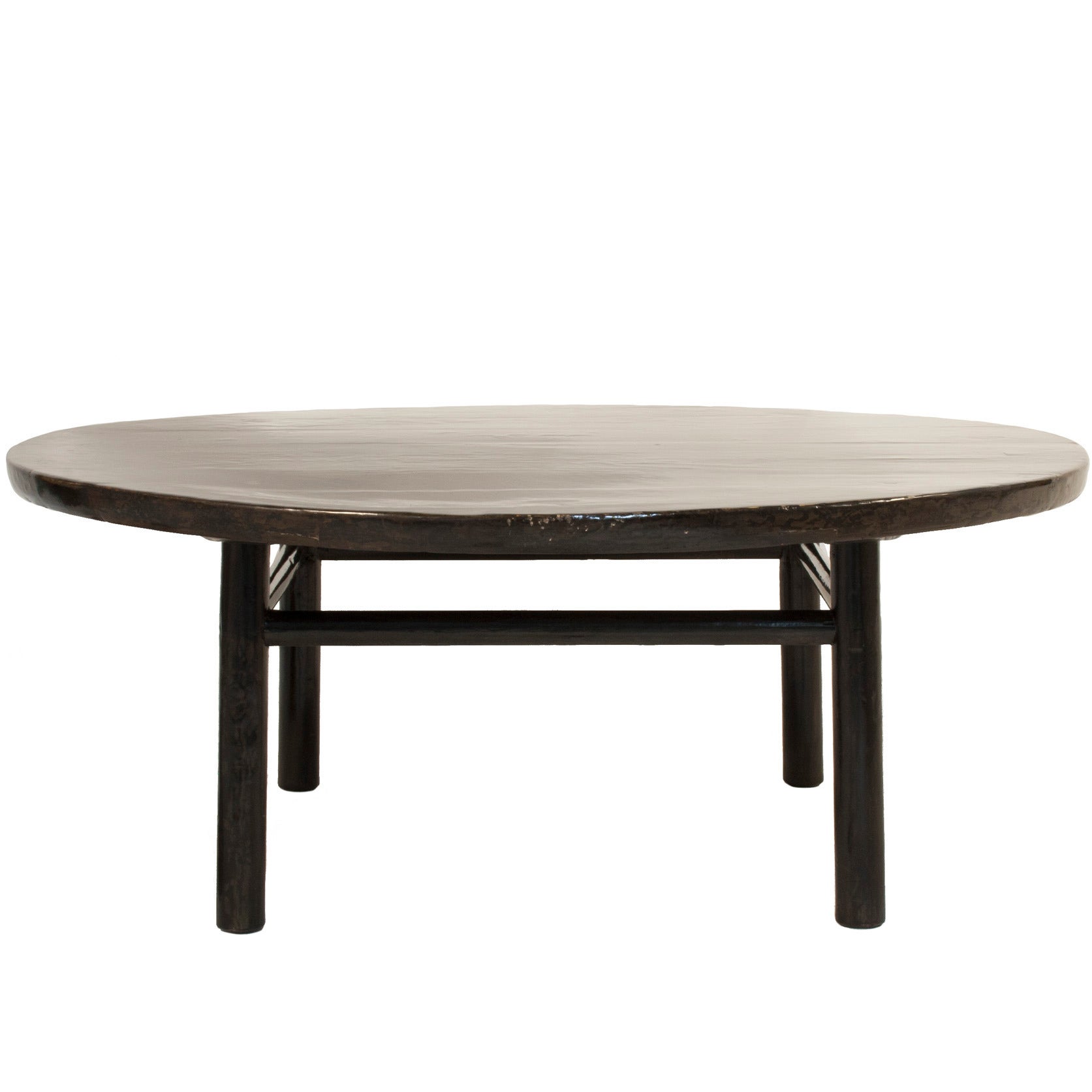 Round Lacquered Coffee Table