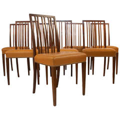 Set of Eight Dining Chairs by Kaj Gottlob