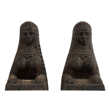 Emire Style Andirons At 1stdibs