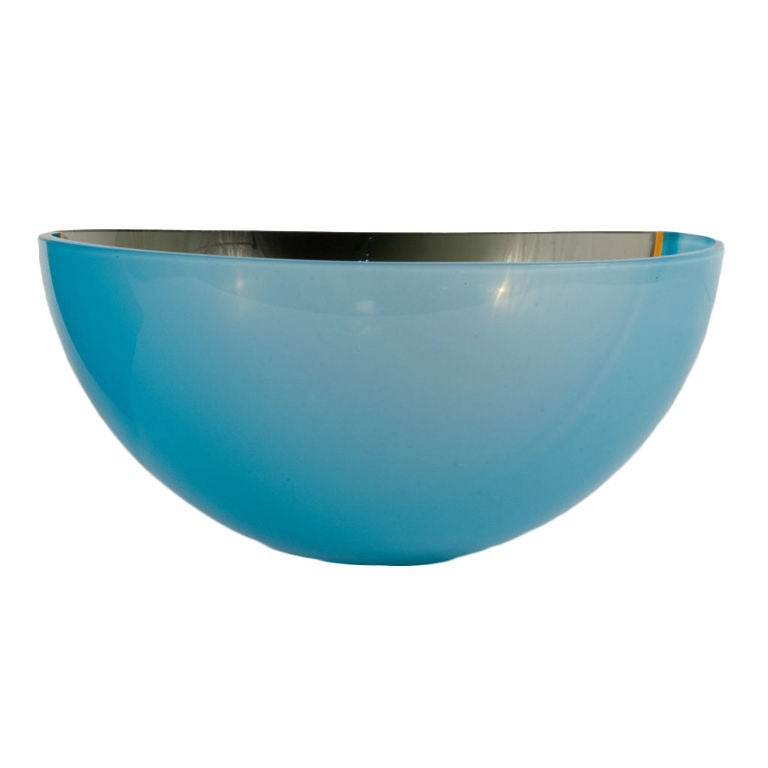 Glass Bowl by Anja Kjaer and Daryl Hinz For Sale