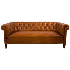 Antique Leather Chesterfield Sofa