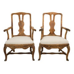 Pair of Rococo Armchairs