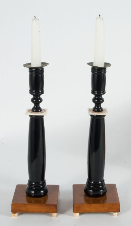 Swedish Biedermeier Candleholders For Sale