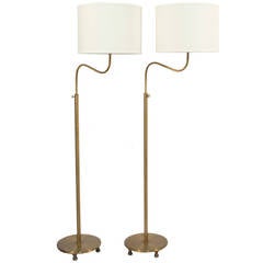 Pair of Adjustable Floor Lamps by Josef Frank