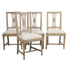 Set of Four Gustavian Side Chairs