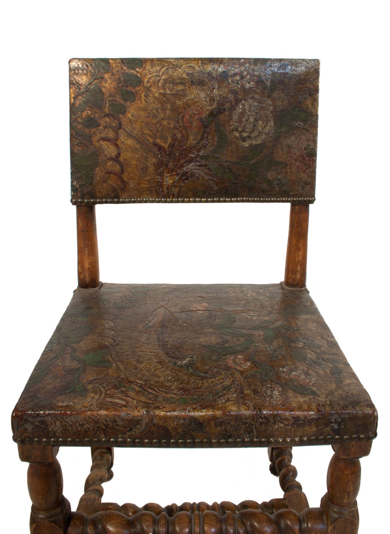 Mid-19th Century Set of Six Baroque Style Side Chairs For Sale