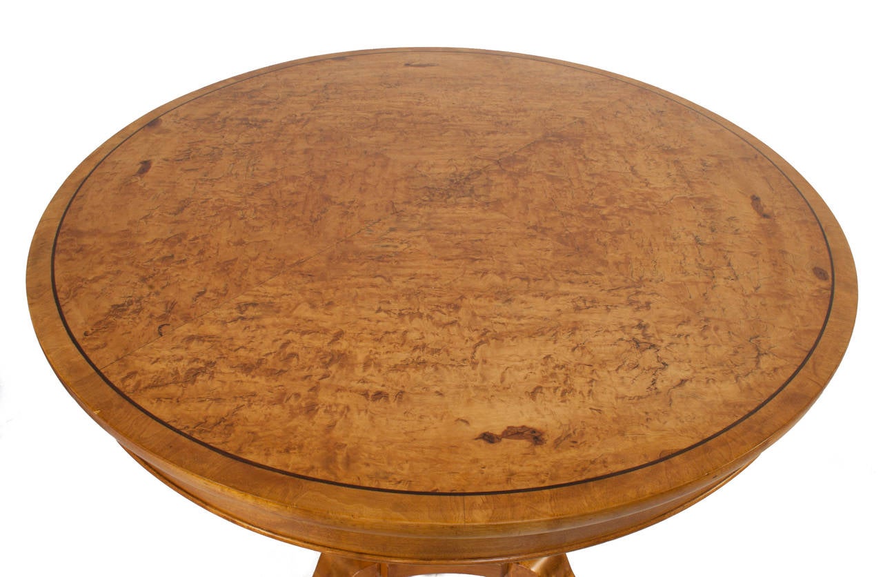 Swedish Round Biedermeier Table