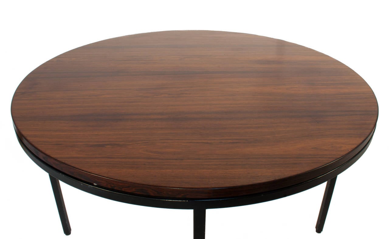 Mid-Century Modern Round Dining Table by Mogens Koch