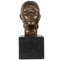 Bronze Bust by Helge Hogbom