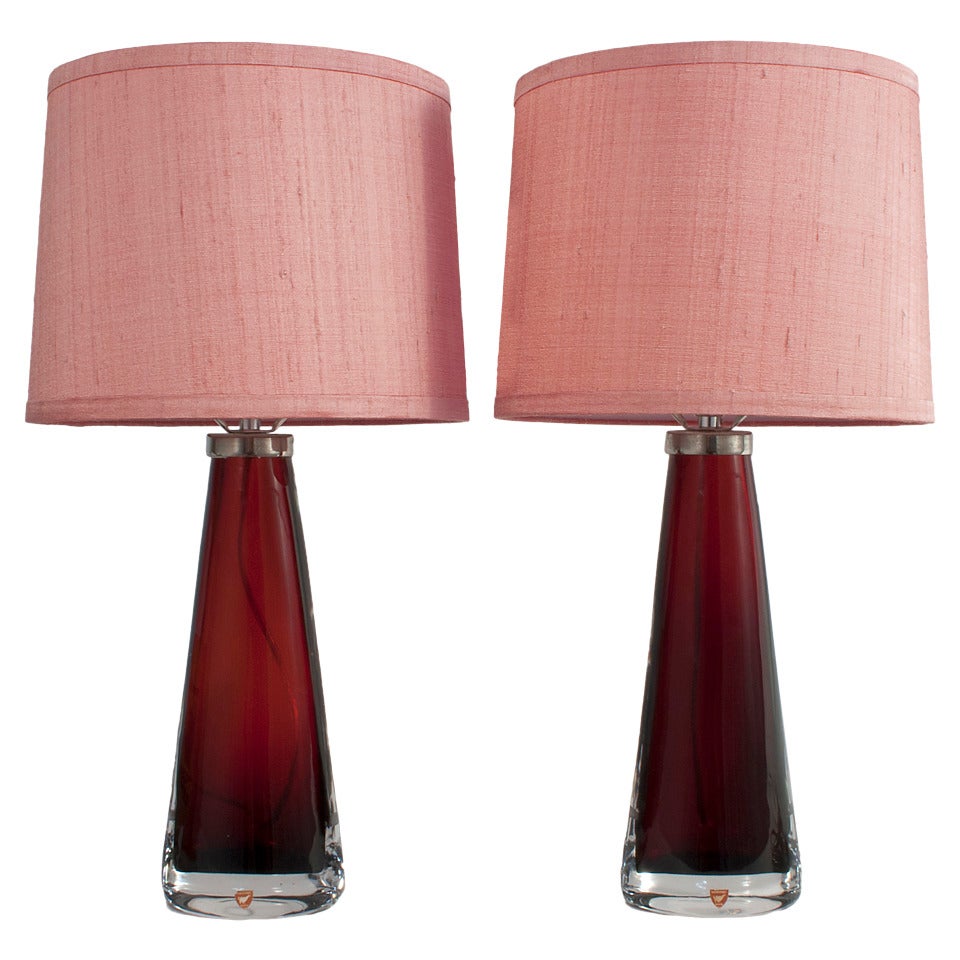 Pair of Carl Fagerlund Table Lamps For Sale