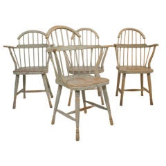 Set of Four Gustavian Pin Chairs