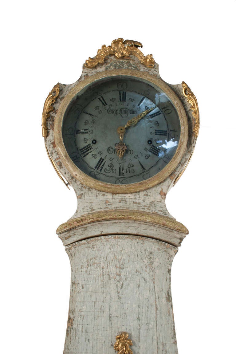 Swedish Rococo Grandfather Clock