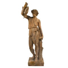 Biedermeier Terracotta Statue