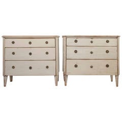 Pair of Gustavian Chests of Drawers