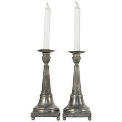 Pair of Gustavian Candleholders by Nils Justelius
