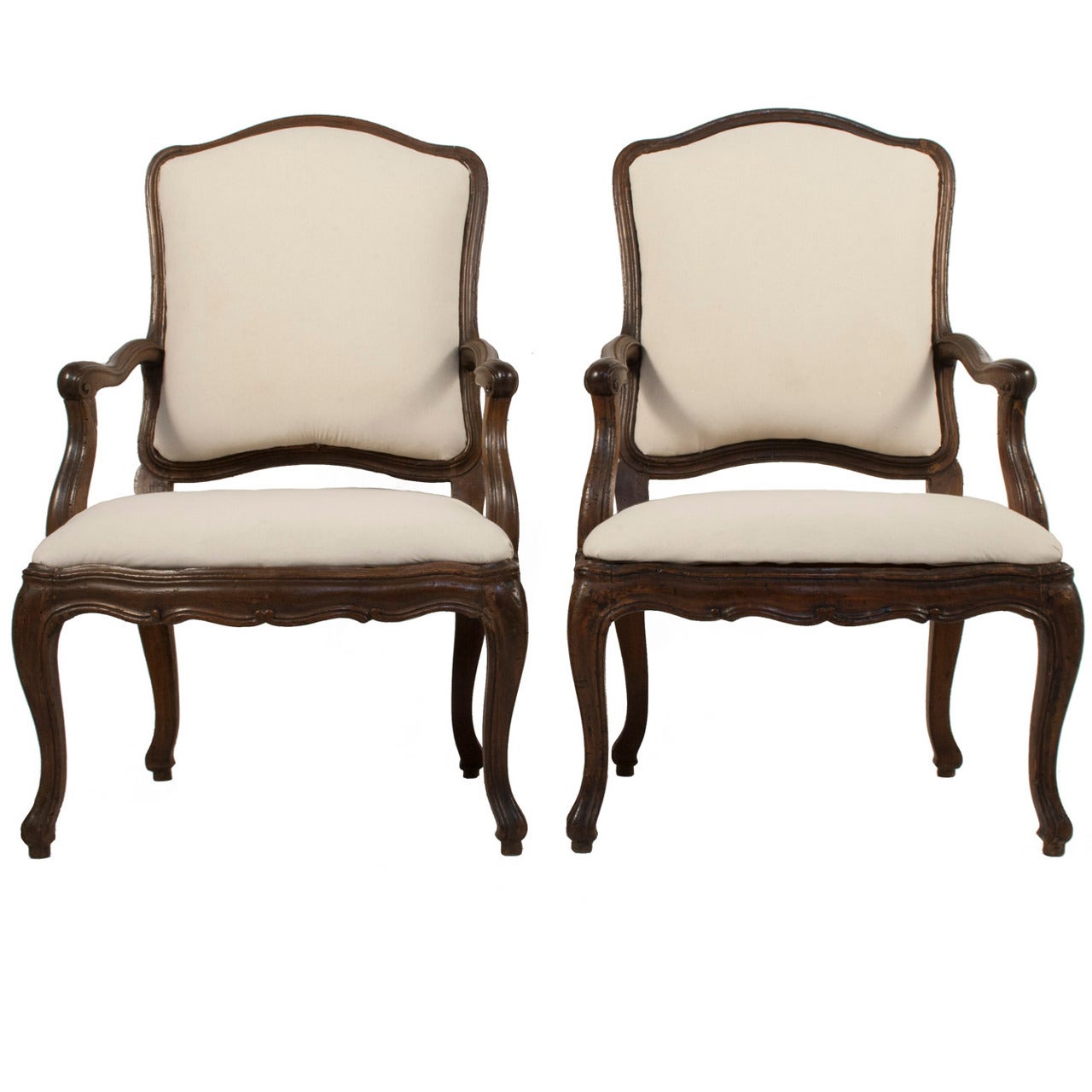 Pair of Baroque Armchairs For Sale