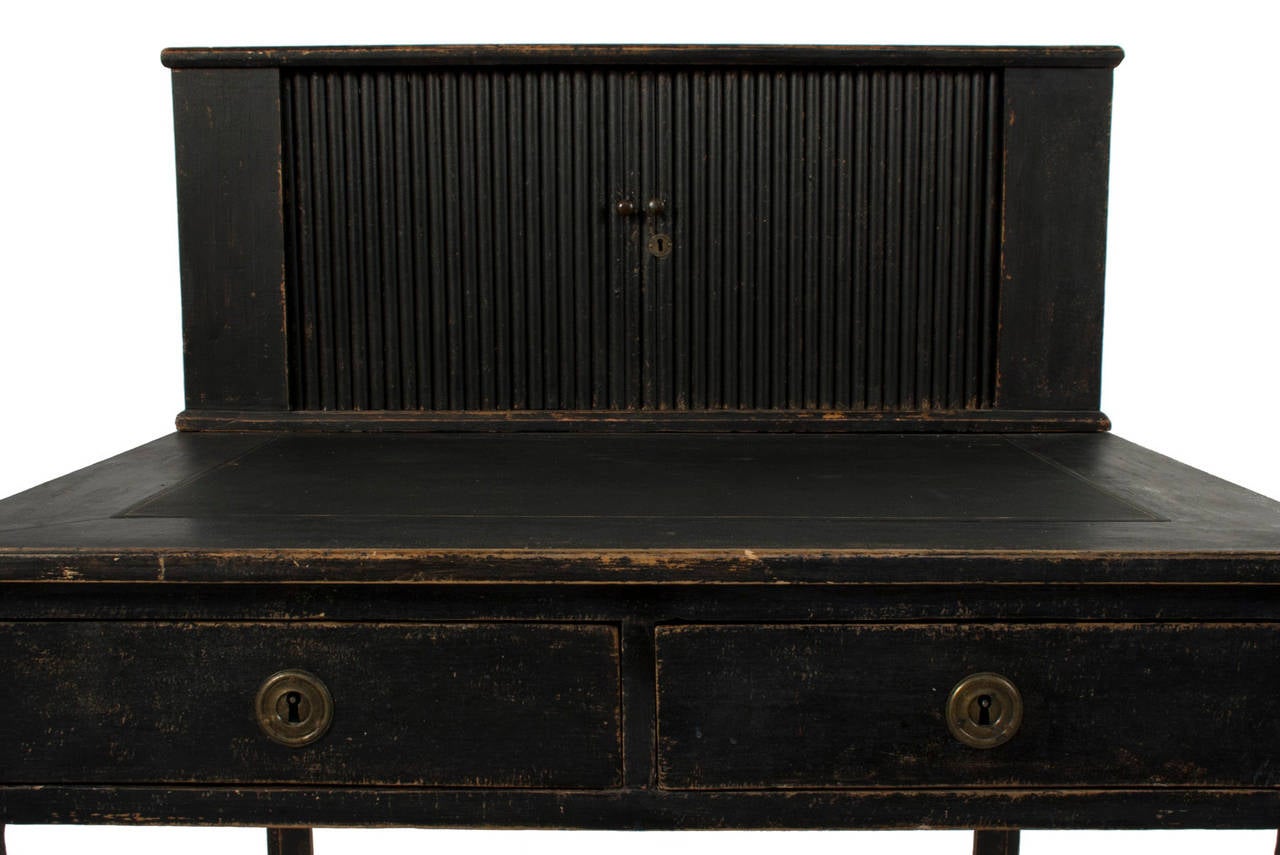 Swedish Gustavian Desk Signed by Carl Lindborg For Sale