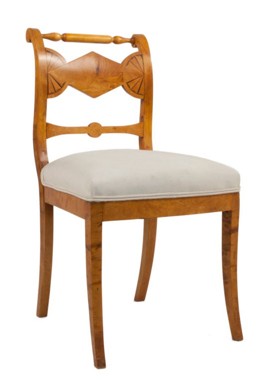 Four Biedermeier Side Chairs