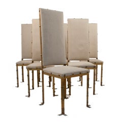 Set of Six Art Deco Side Chairs Set of Six Art Deco Side Chairs