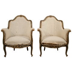 Antique Pair of Lounge Chairs
