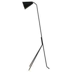 Black and Brass Floor Lamp