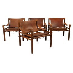 Vintage Set of Four Scirocco Chairs by Arne Norell.