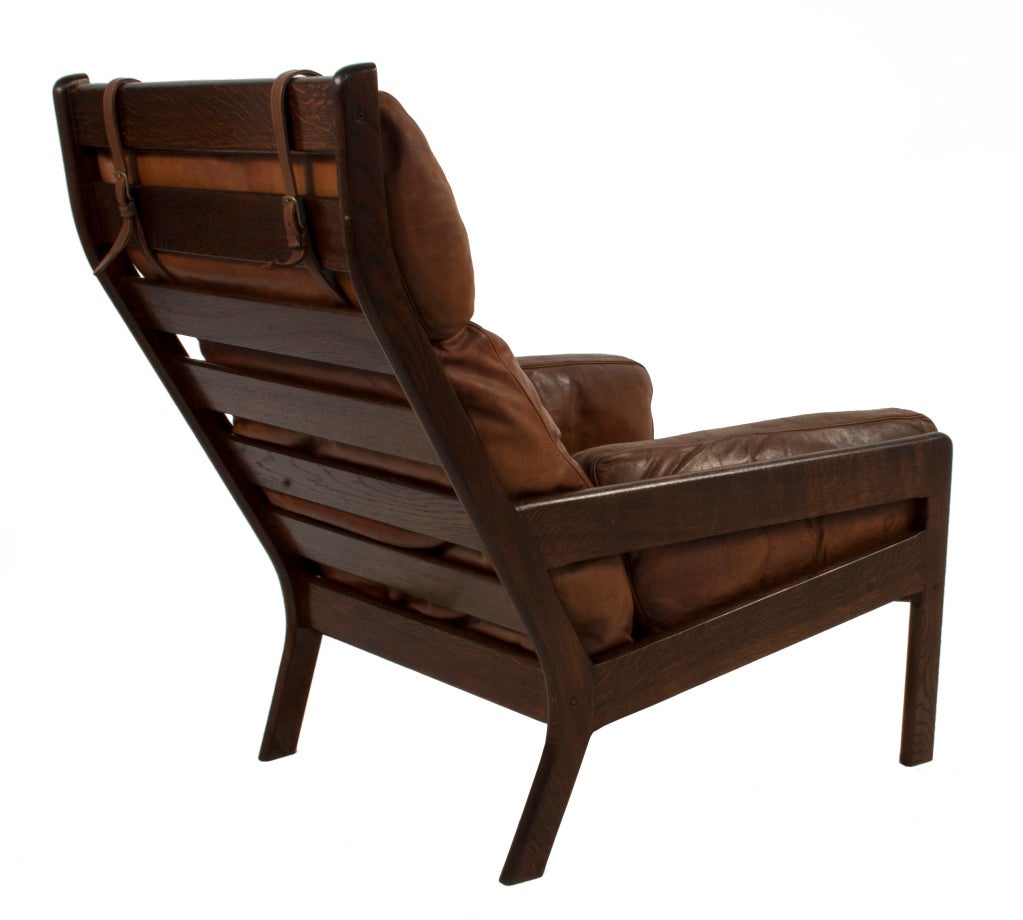 Danish Leather Lounge Chair