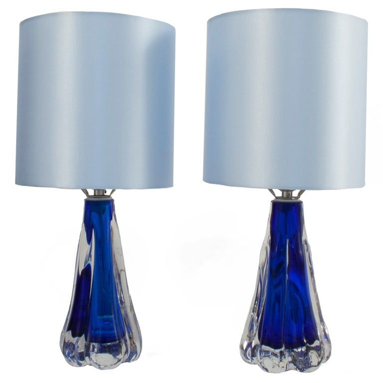 Pair of Table Lamps by Flygfors For Sale