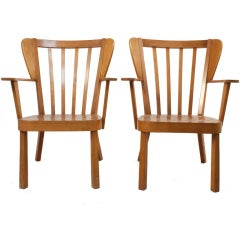 Pair of Fritz Hansen Arm Chairs