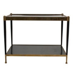 Black and Brass Coffee/Side Table by Ernst Kuhn