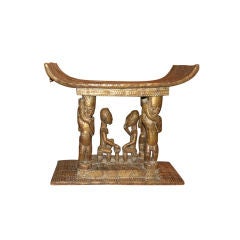 Royal Stool With Figural Group