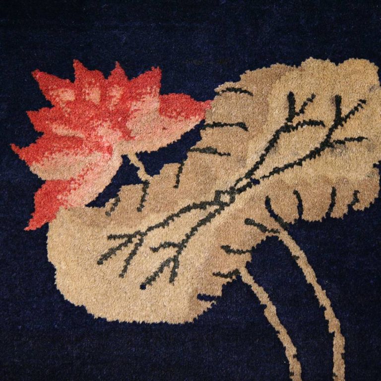 Pile Rug with Landscape Motif