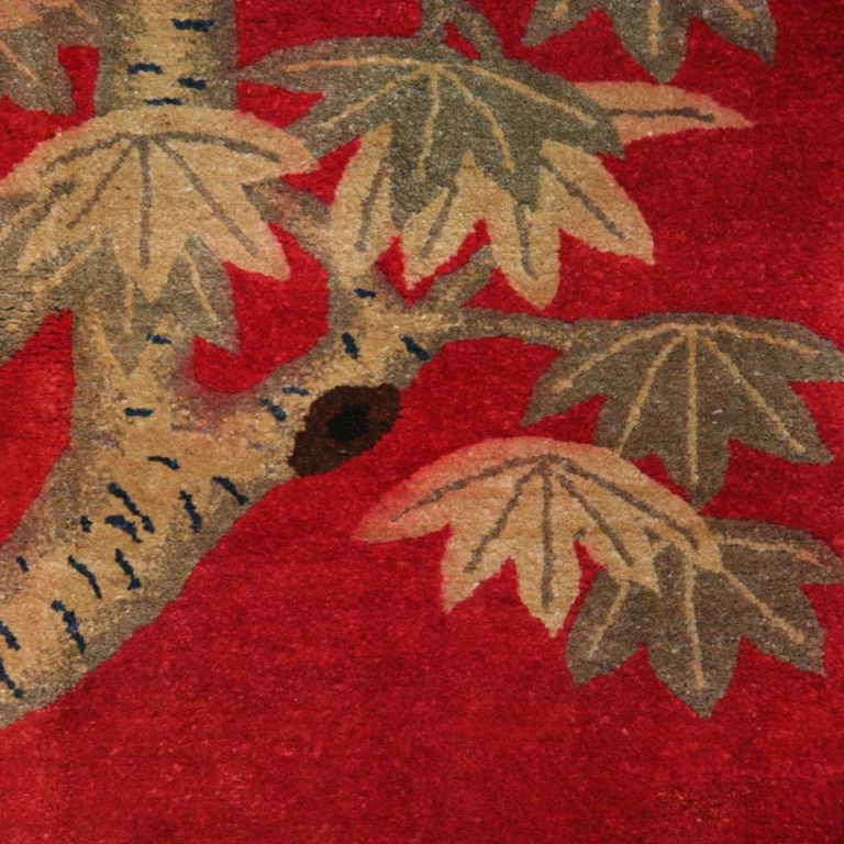 Pile Rug with Landscape Motif