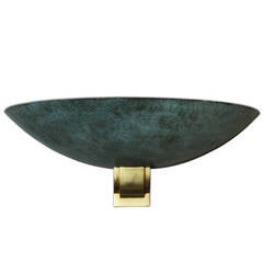 Large Bronze Sconce Attributed to Perzel, 1950 10