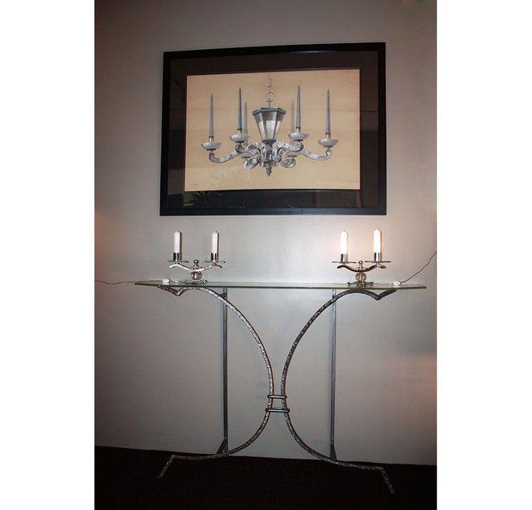 Maison Bagues: French Art Deco Gouache Watercolor, 1940