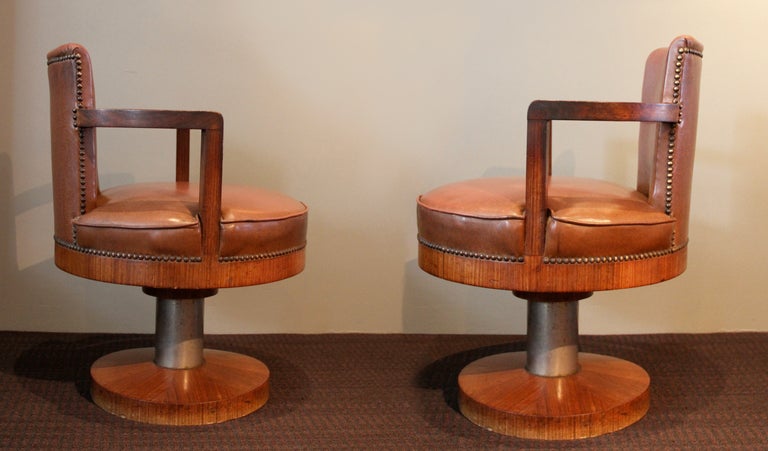 Mid-20th Century 1930 Art Deco Swivel Desk chair