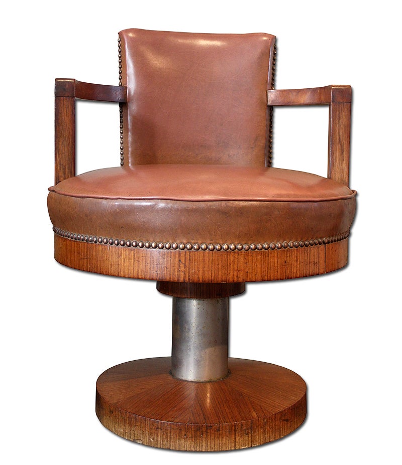 1930 Art Deco Swivel Desk chair