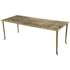 Rare Bronze Table by Maison Bagues 1950