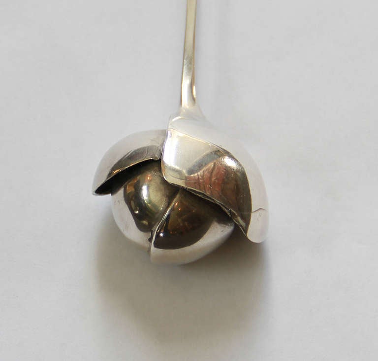 Modernist Sterling Silver Necklace Sculpture by Poul Havgaard. 1970's 1