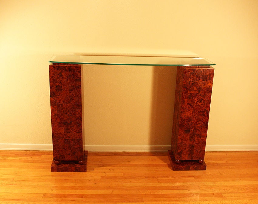 Late 20th Century Important Art Deco Style Console From Cartier 1970 For Sale