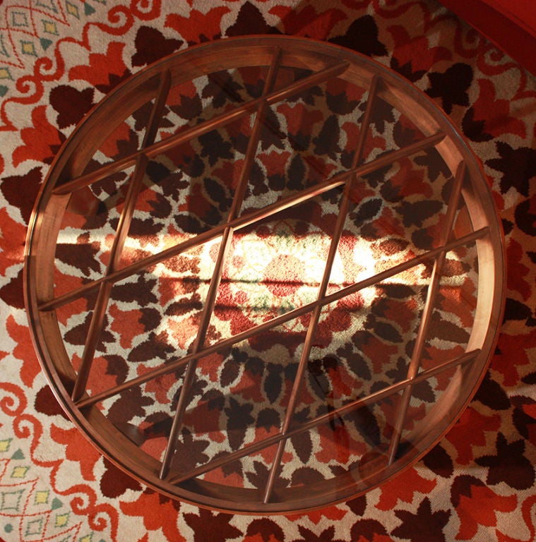 Milieu du XXe siècle Table basse à motif de grille de Gio Ponti, vers 1945-1948 en vente