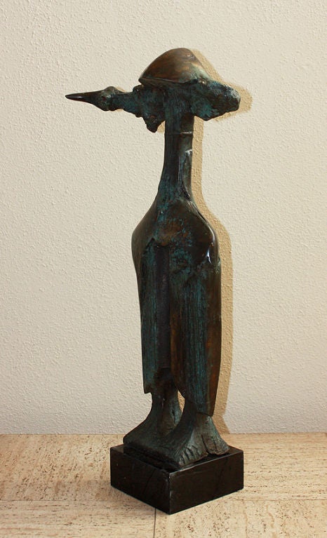 Rare Sculpture in Bronze by Vezhdi Rashidov In Excellent Condition In Encino, CA