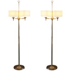 Prince de Galles Paris 1940's Art Deco Floor Lamps 5