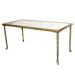 Rare bronze table by Maison Bagues