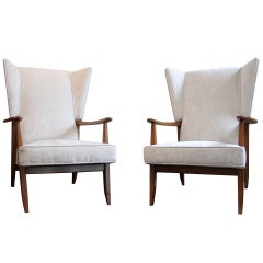 Elegant Pair of Chairs by Boutier 1953
