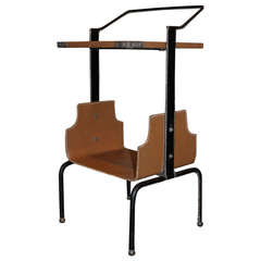 Rare Jacques Adnet Side Table, circa 1950