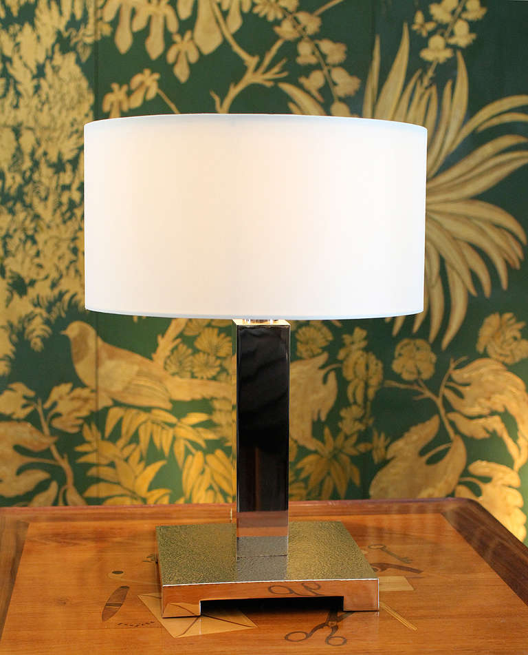 Greg MATHIAS

Pair of polished bronze table lamps.

Stamped 